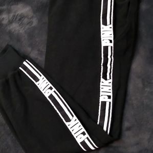 Victorias Secret PINK Black/White Joggers